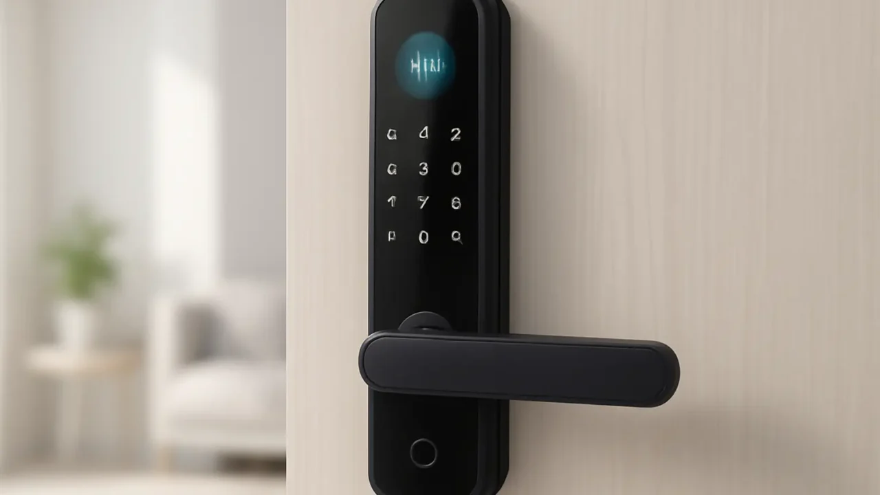 Fechadura Digital Inteligente Smart Lock: Desbloqueio Biométrico e Controle Remoto via APP