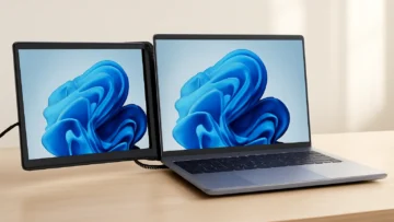 Anvazise Extensor De Monitor De Laptop 14.1 Inch - Monitor Portátil Duas Telas FHD IPS USB C/HDMI