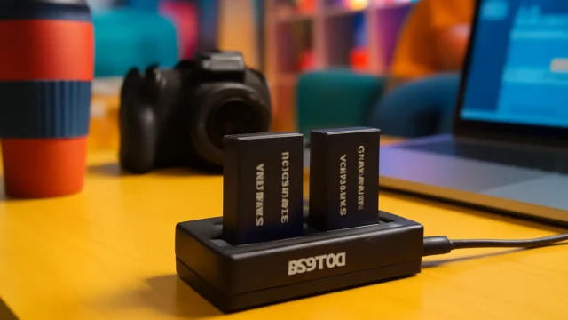 BESTON Conjunto de 2 baterias e carregador LP-E17 para câmeras Canon