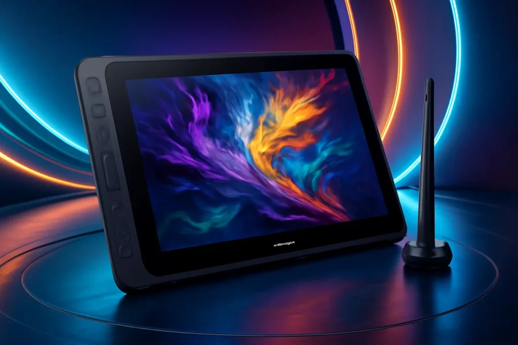 Huion Kamvas 13: Mesa Digitalizadora com Função de Inclinação e 8192 Níveis de Pressão