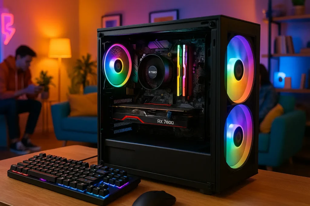 Monte seu PC: Ryzen 5 5600, RX 7600, 16GB, 512GB SSD