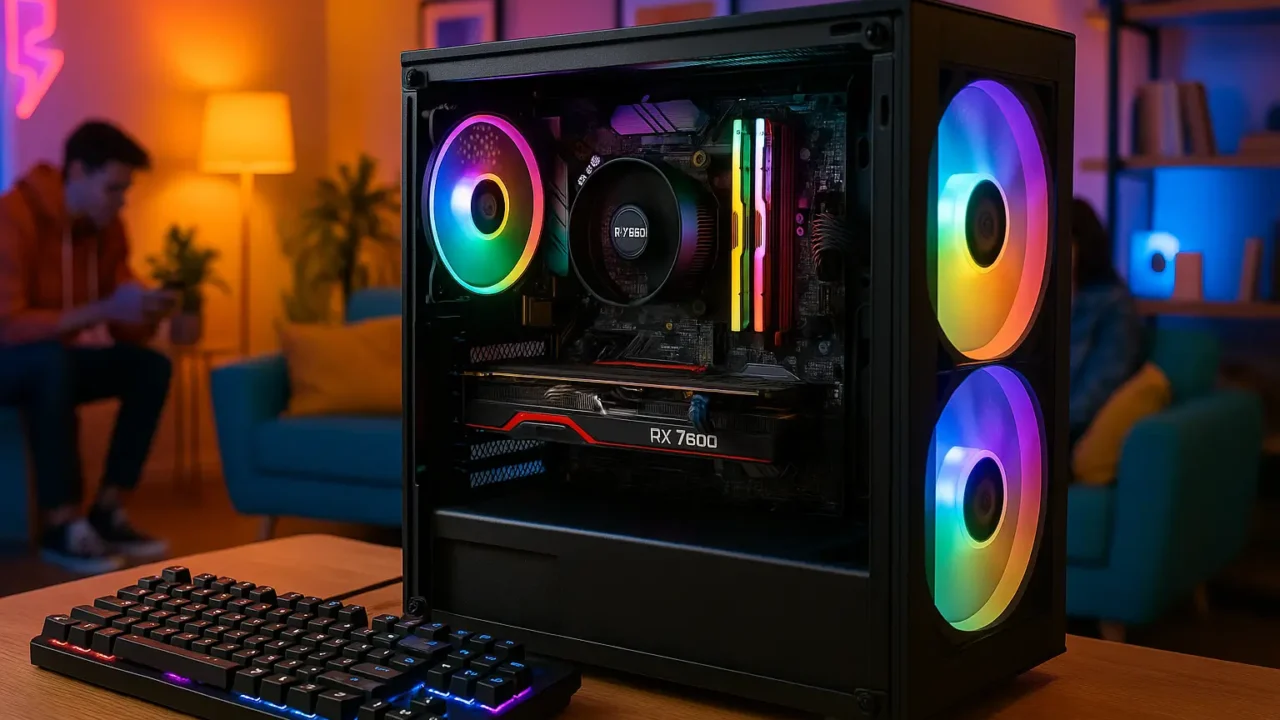 Monte seu PC: Ryzen 5 5600, RX 7600, 16GB, 512GB SSD