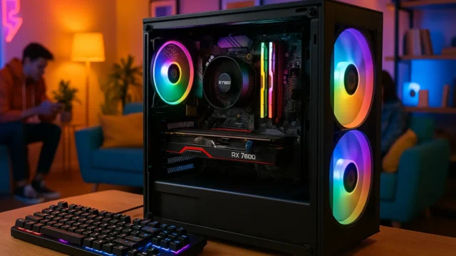 Monte seu PC: Ryzen 5 5600, RX 7600, 16GB, 512GB SSD