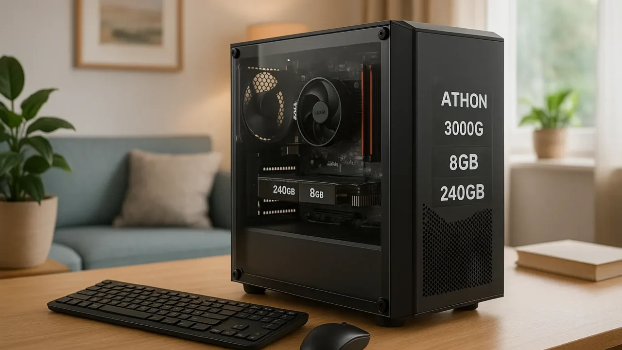 Monte seu PC: Athlon 3000G, Vega 3, 8GB, 240GB SSD