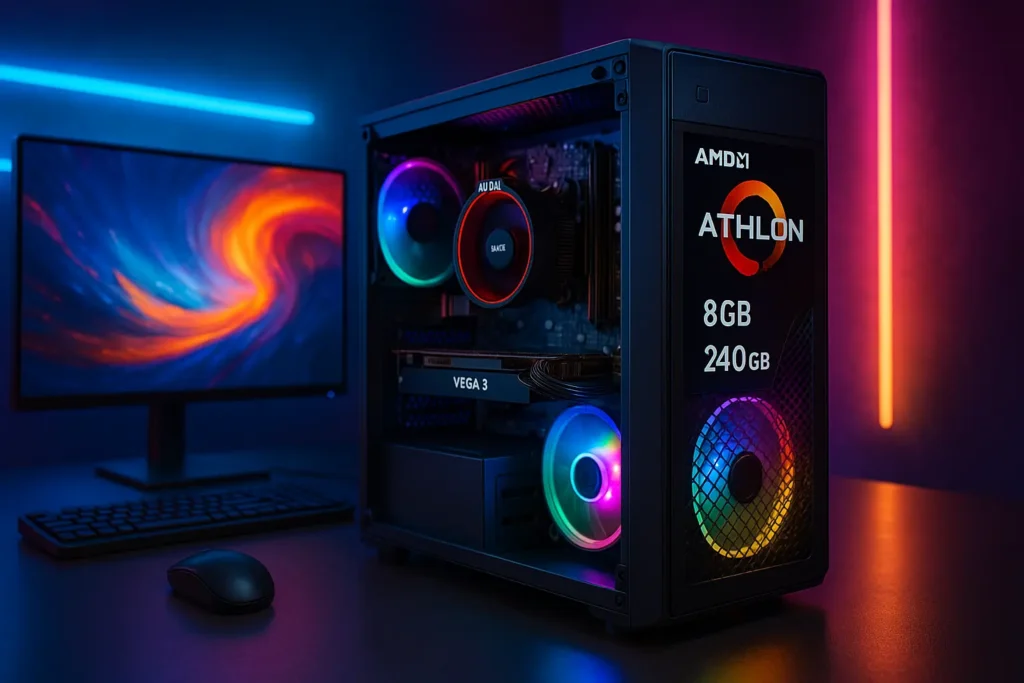 Monte seu PC: Athlon 3000G, Vega 3, 8GB, 240GB SSD