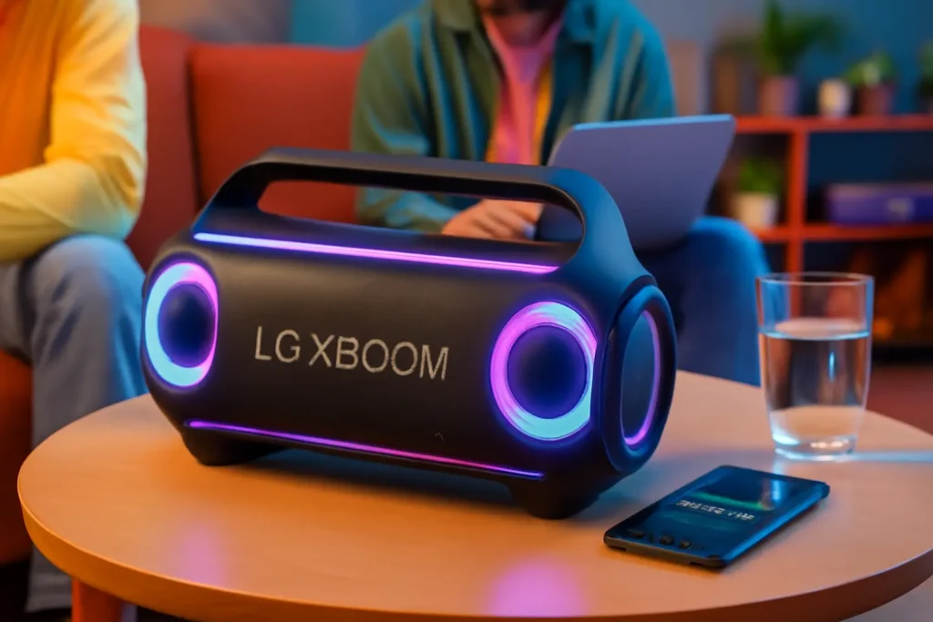 LG Xboom Go XG8T - Potência de 60W, Iluminação LED, IP67 e 15h de Bateria