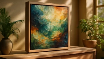 Music Frame Samsung HW-LS60D: Áudio de Alta Resolução e Design Elegante