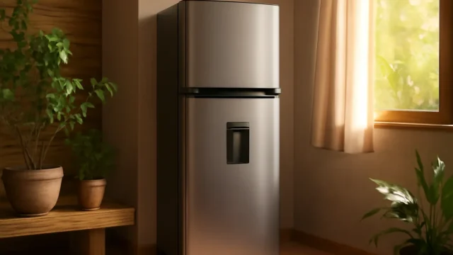 Geladeira EOS 190 Litros com Dispenser de Água na Porta Inox ERV200S 110V