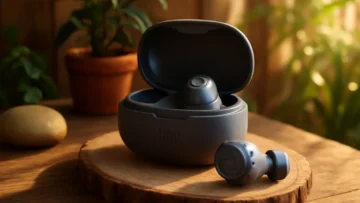 Fones de Ouvido JBL Live Free 2 TWS Cinza - Sem fio, Bluetooth, Bateria Longa