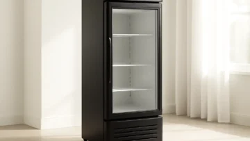Refrigerador Expositor Vertical Eos Eco Gelo 124L EEV120P Preto 220V - Ideal para Lojas e Comércio