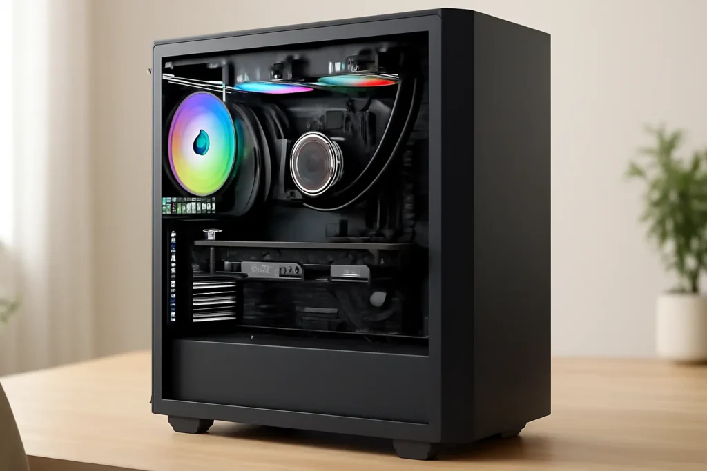 PC GAMER HERTZ® RYZEN 7 5700X WATER COOLER 240MM 32GB SSD 1TB RTX 4060 8GB GABINETE GAMER