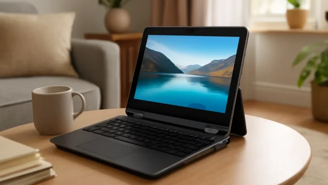 SZTPSLS Computador Laptop FHD de 11,6 Polegadas: Tablet Conversível com SSD e Processador Intel Celeron N4120