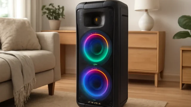 Caixa de Som Amplificada Amvox ACA 2201 Pesadão II LED BT 2200W