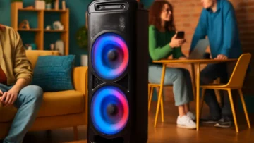 Caixa de Som Torre Storm 8Pol. 1000w Rms Bt/Fm/P10 Pulse - SP509: Potência e Versatilidade