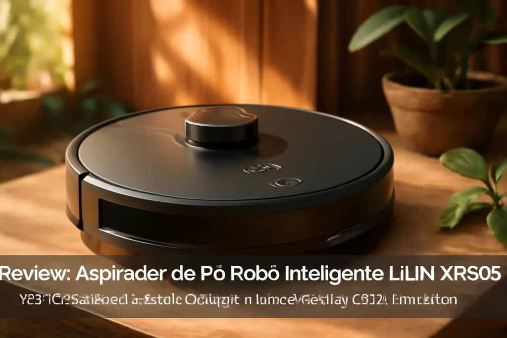 Aspirador de Pó Robo Inteligente LILIN XR500 com Navegação LIDAR, Recarga Automática e Função Esfregona
