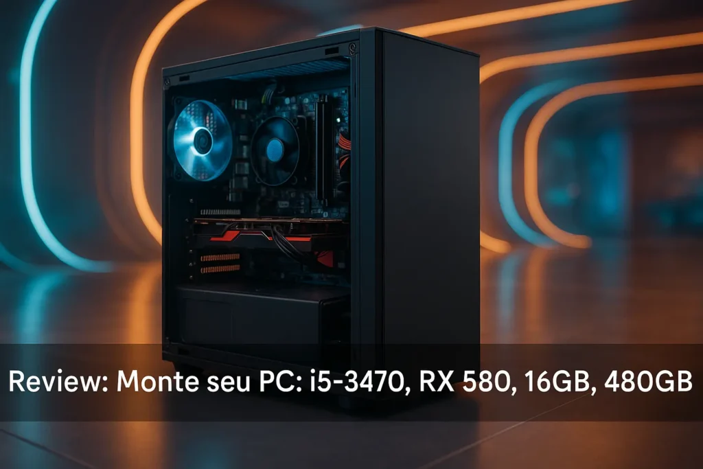 Monte seu PC: i5-3470, RX 580, 16GB, 480GB SSD