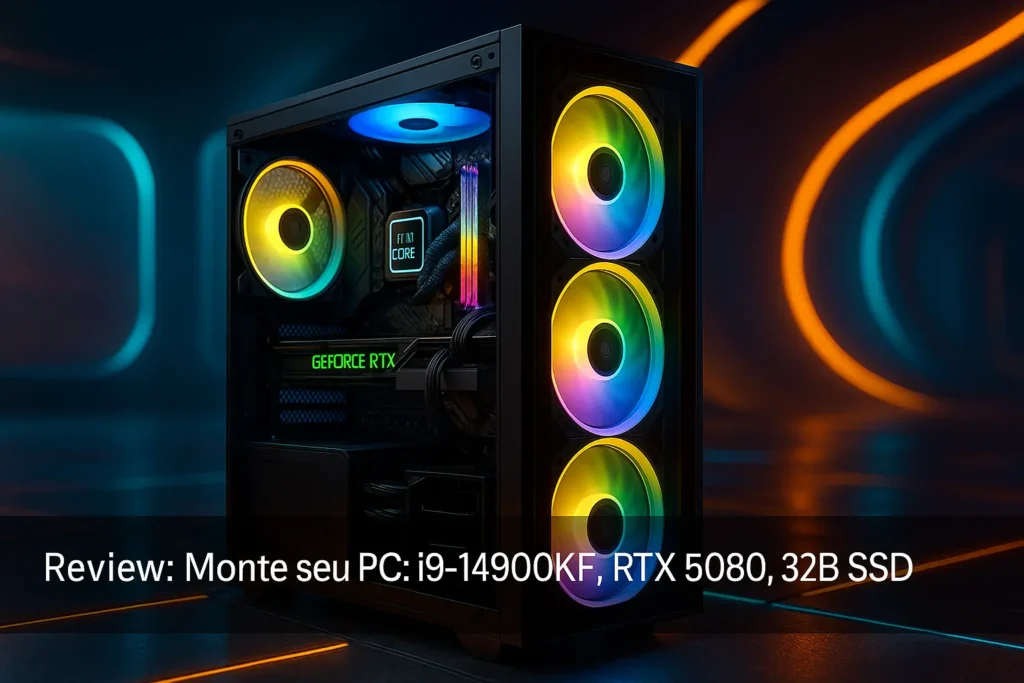 Monte seu PC: i9-14900KF, RTX 5080, 32GB, 2TB SSD