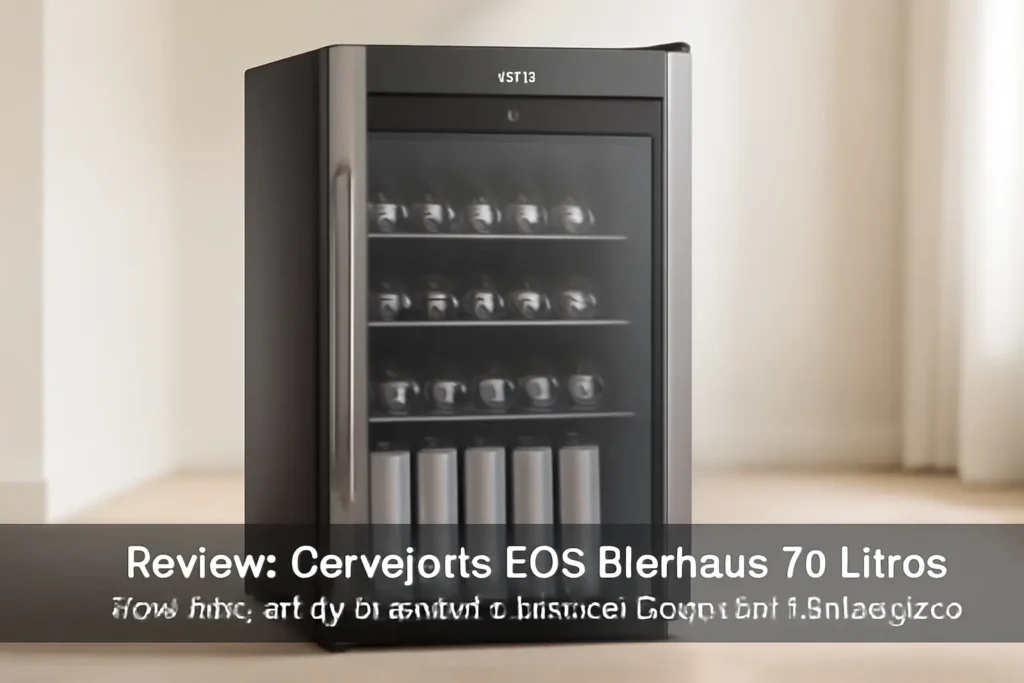 Cervejeira EOS Bierhaus 76 Litros Frost Free com Compressor e Porta de Vidro com Inox ECE80 220v