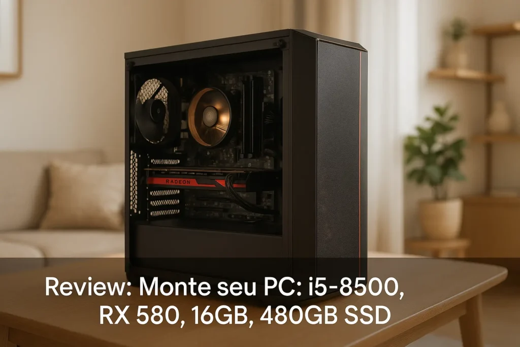 Monte seu PC: i5-8500, RX 580, 16GB, 480GB SSD