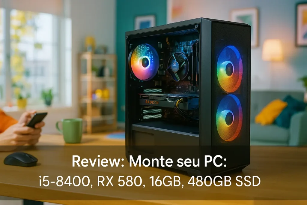 Monte seu PC: i5-8400, RX 580, 16GB, 480GB SSD