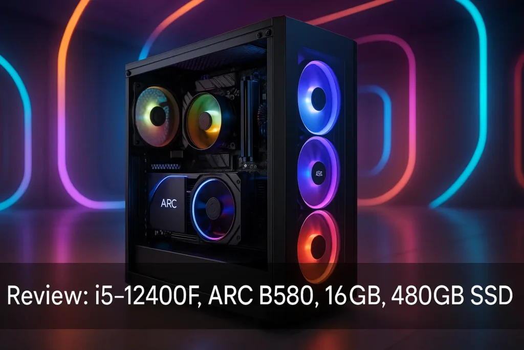 Monte seu PC: i5-12400F, ARC B580, 16GB, 480GB SSD