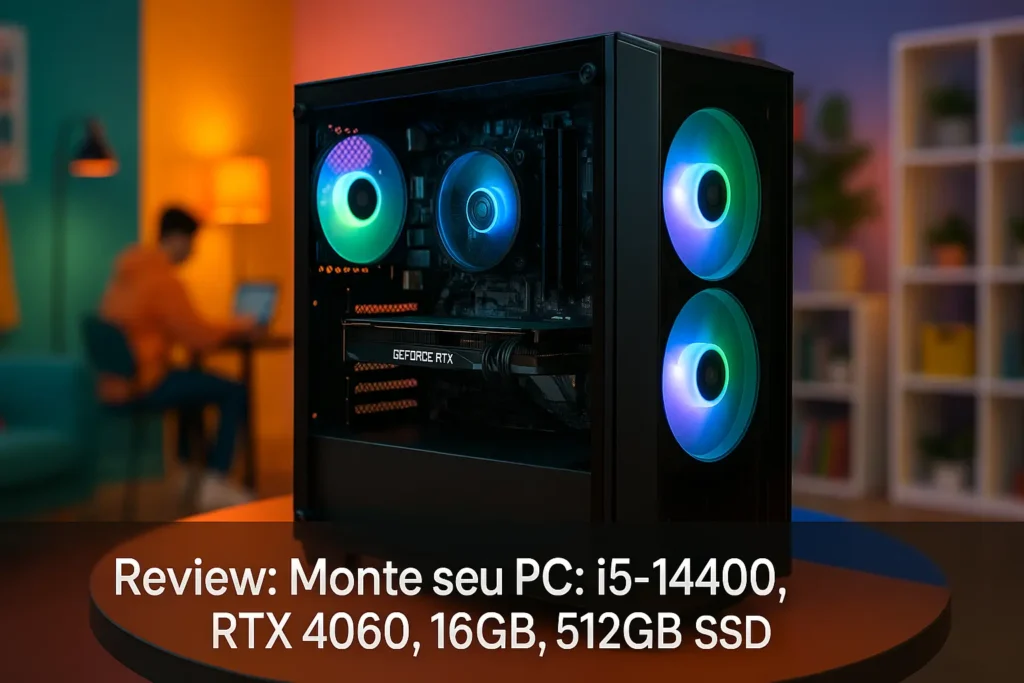 Monte seu PC: i5-14400, RTX 4060, 16GB, 512GB SSD