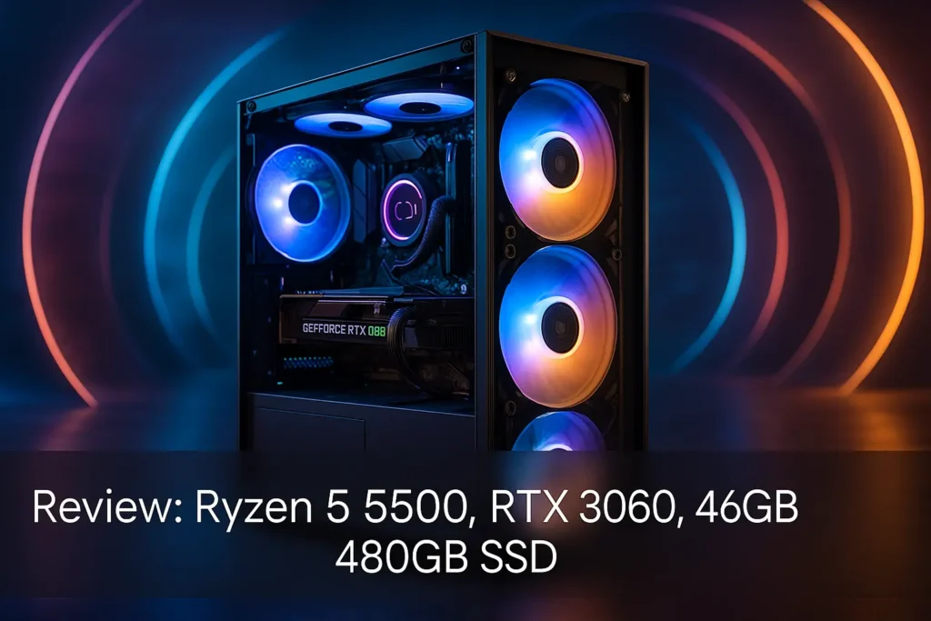 Monte seu PC: Ryzen 5 5500, RTX 3060, 16GB, 480GB SSD