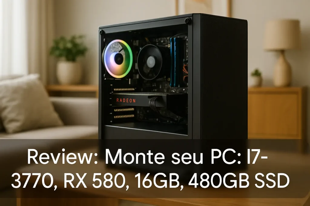 Monte seu PC: i7-3770, RX 580, 16GB, 480GB SSD