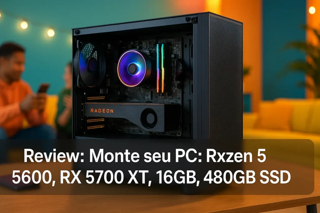 Monte seu PC: Ryzen 5 5600, RX 5700 XT, 16GB, 480GB SSD