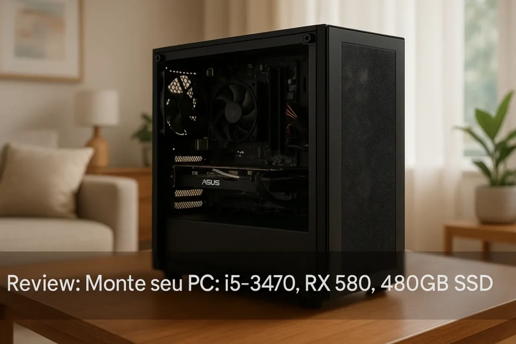 Monte seu PC: i5-3470, RX 580, 16GB, 480GB SSD