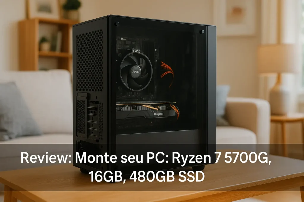 Monte seu PC: Ryzen 7 5700G, 16GB, 480GB SSD