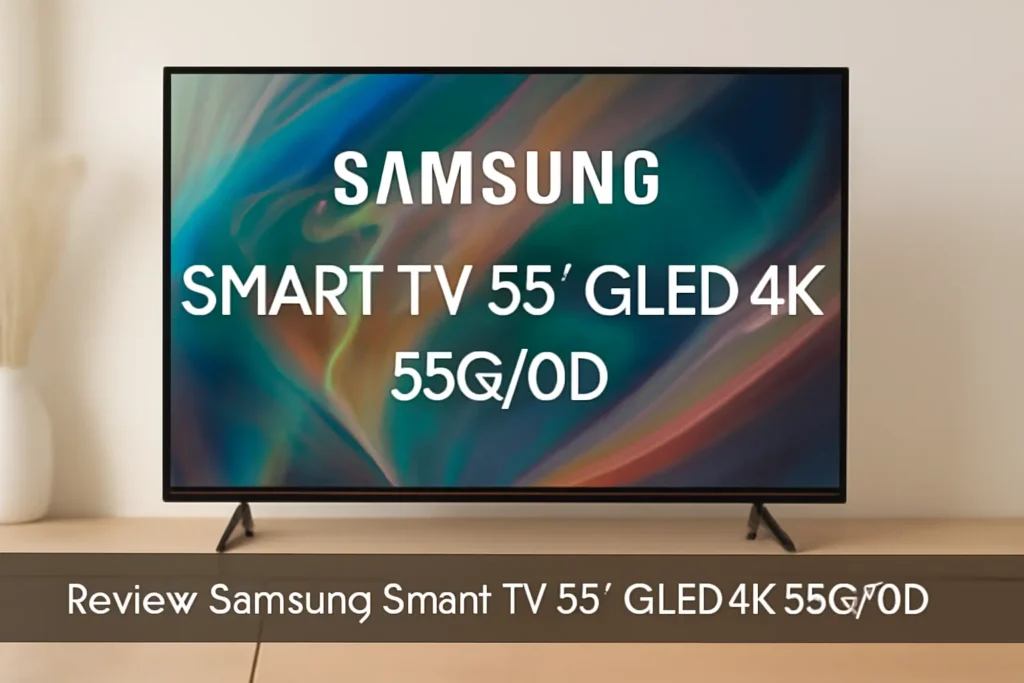 Samsung Smart TV 55" QLED 4K 55Q70D - Upscaling AI, 120Hz
