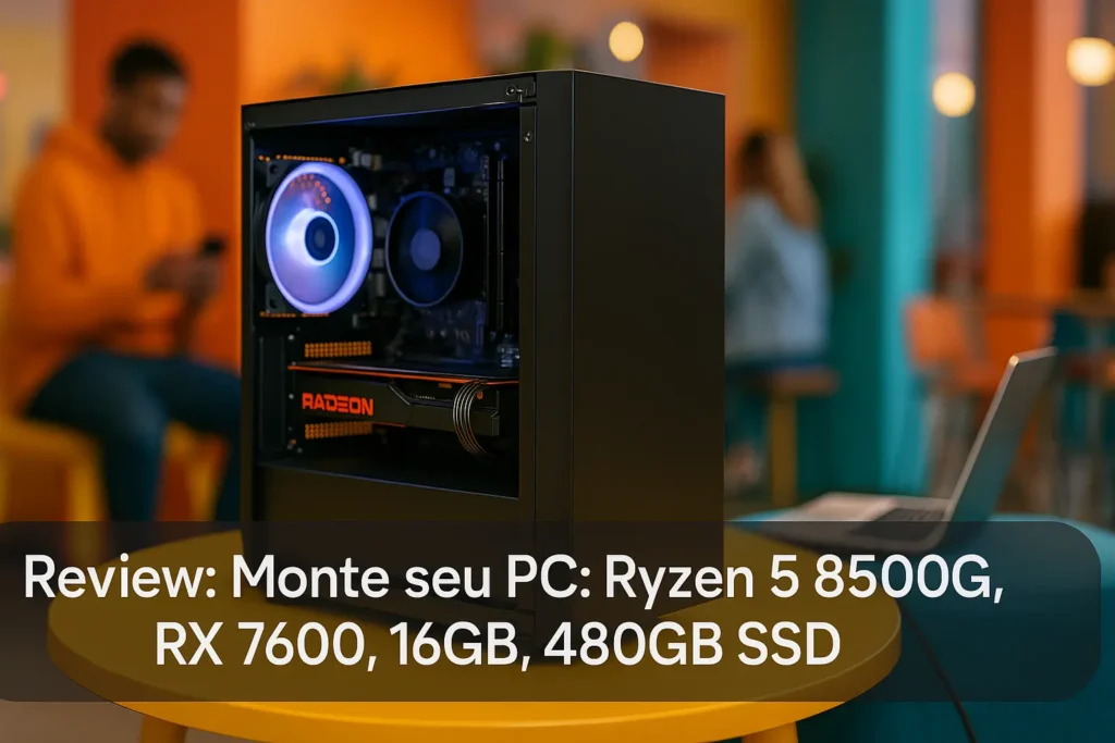 Monte seu PC: Ryzen 5 8500G, RX 7600, 16GB, 480GB SSD