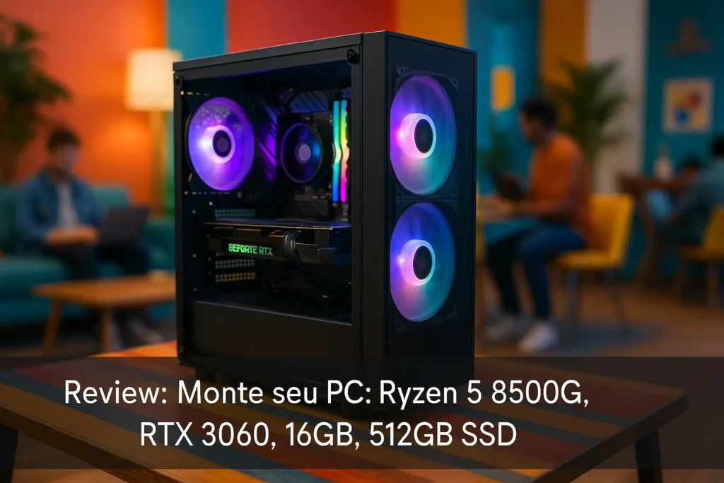 Monte seu PC: Ryzen 5 8500G, RTX 3060, 16GB, 512GB SSD