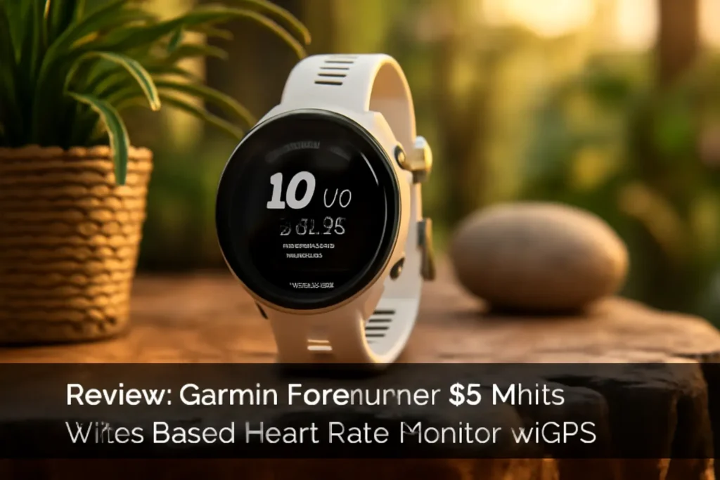 Relógio Garmin Forerunner 55 Branco - Monitor Cardíaco de Pulso com GPS