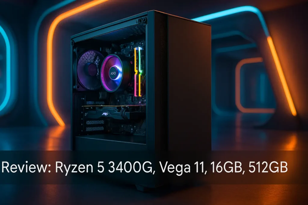 Monte seu PC: Ryzen 5 3400G, Vega 11, 16GB, 512GB SSD