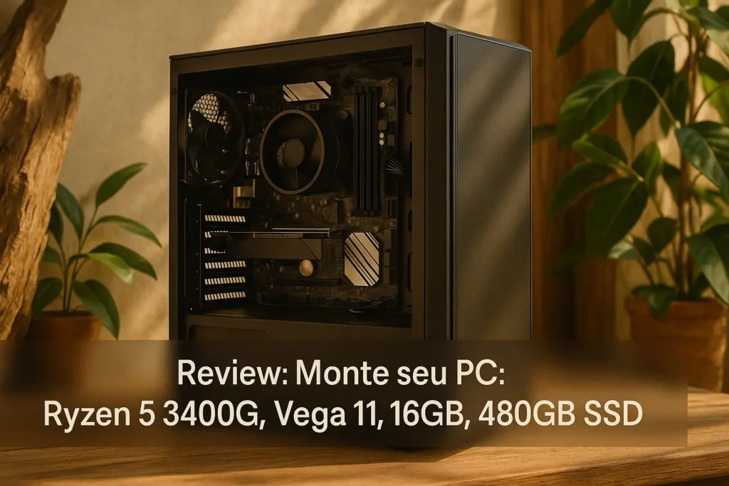 Monte seu PC: Ryzen 5 3400G, Vega 11, 16GB, 480GB SSD