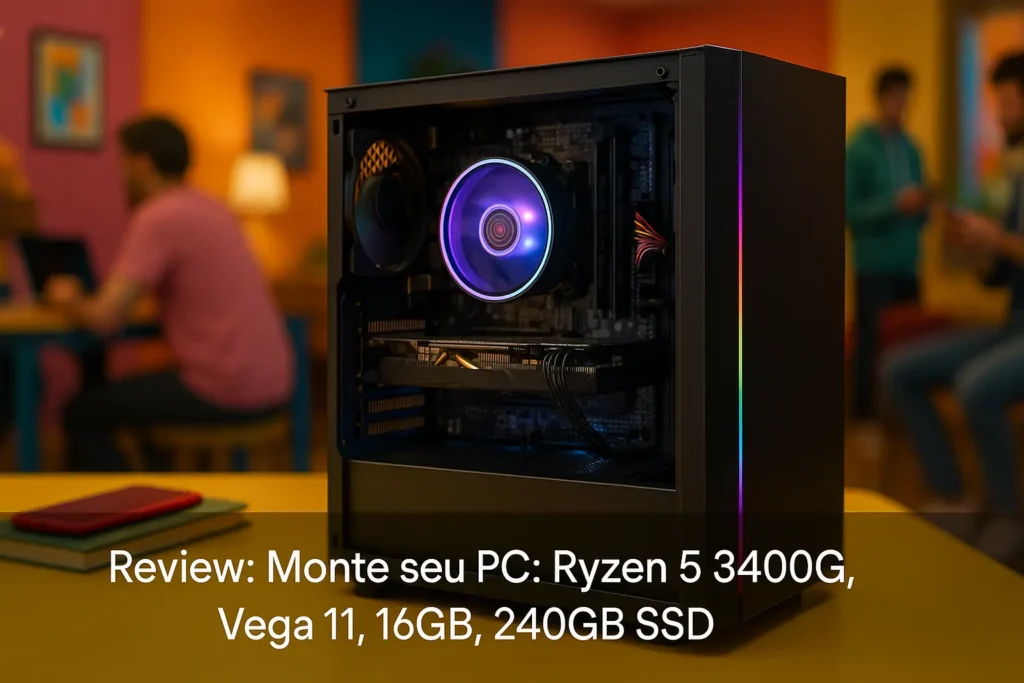 Monte seu PC: Ryzen 5 3400G, Vega 11, 16GB, 240GB SSD