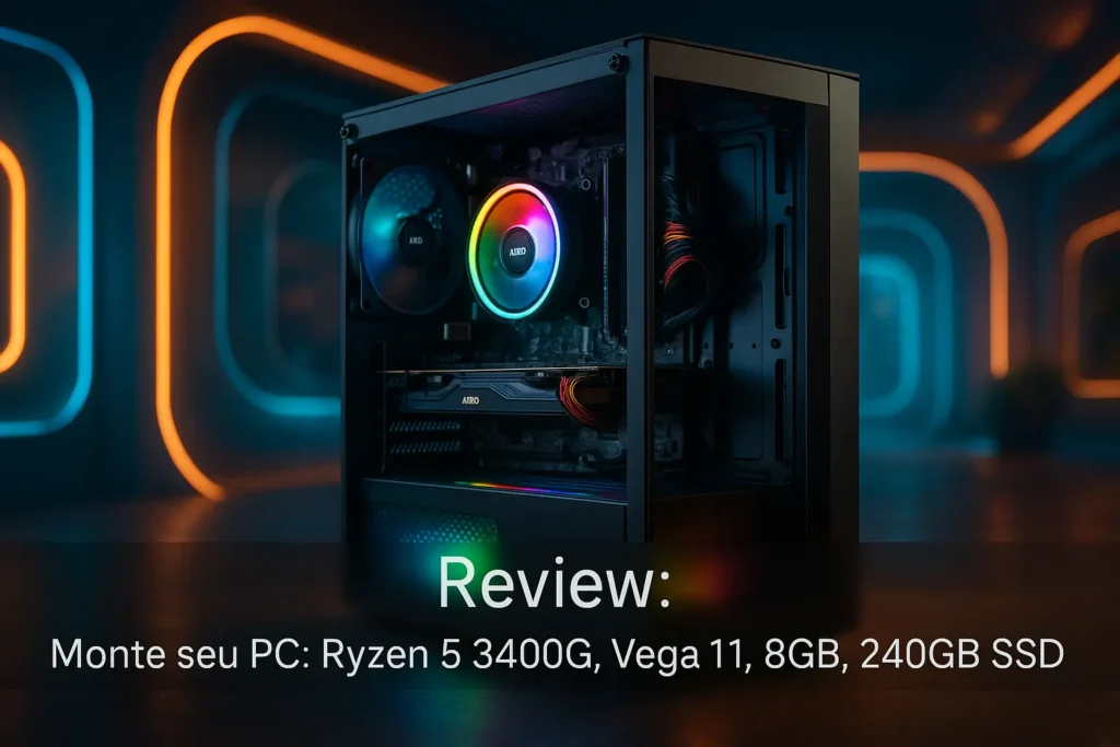 Monte seu PC: Ryzen 5 3400G, Vega 11, 8GB, 240GB SSD