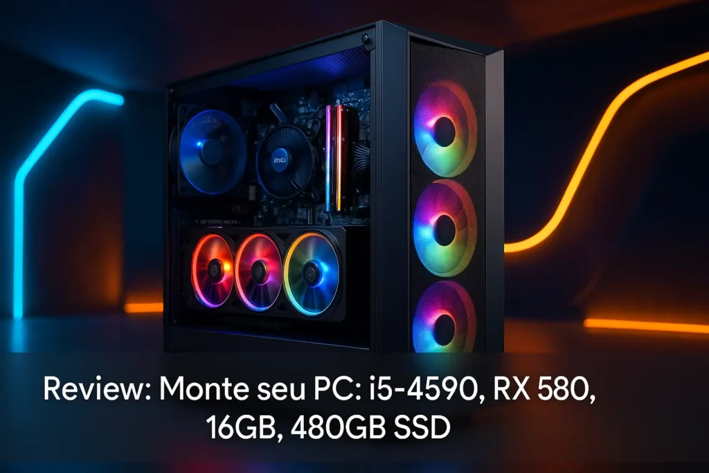 Monte seu PC: i5-4590, RX 580, 16GB, 480GB SSD