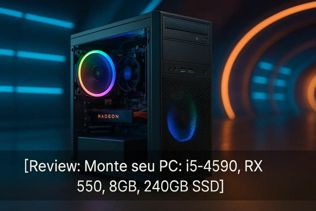 Monte seu PC: i5-4590, RX 550, 8GB, 240GB SSD