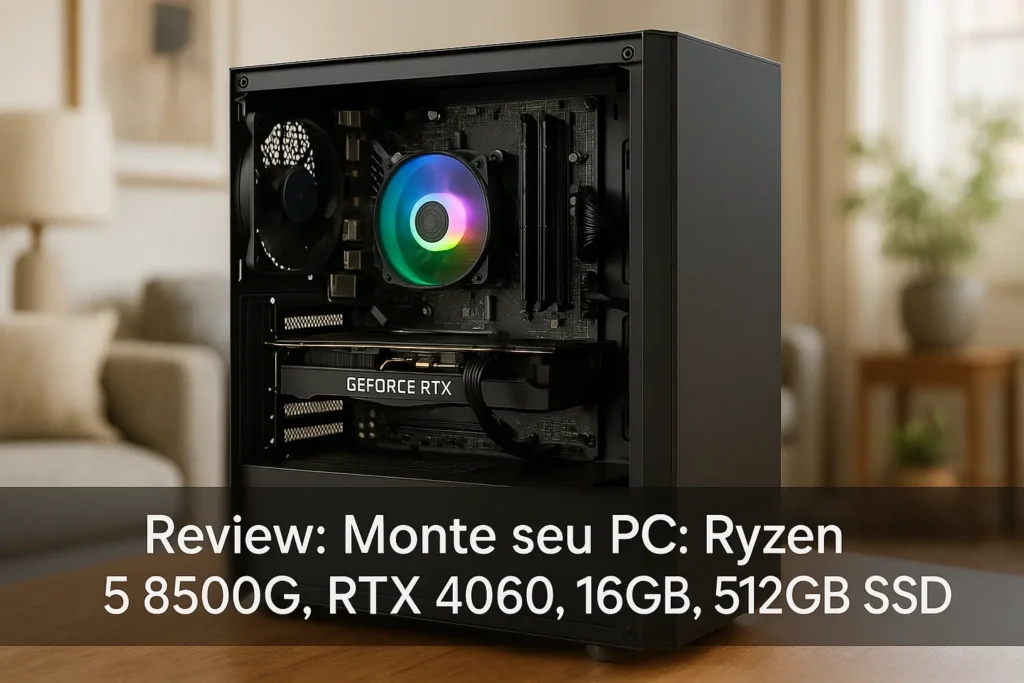 Monte seu PC: Ryzen 5 8500G, RTX 4060, 16GB, 512GB SSD