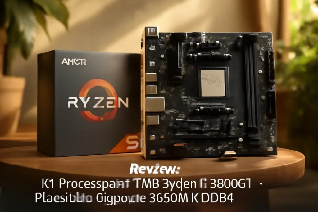 KIT PROCESSADOR AMD RYZEN 5 5600GT + PLACA MÃE GIGABYTE B550M K DDR4: Desempenho e Qualidade para Gamers