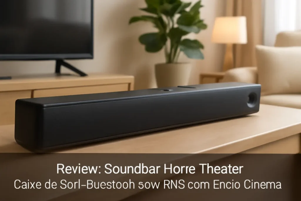 Soundbar Home Theater Caixa de Som Bluetooth 60w RMS com Efeito Cinema
