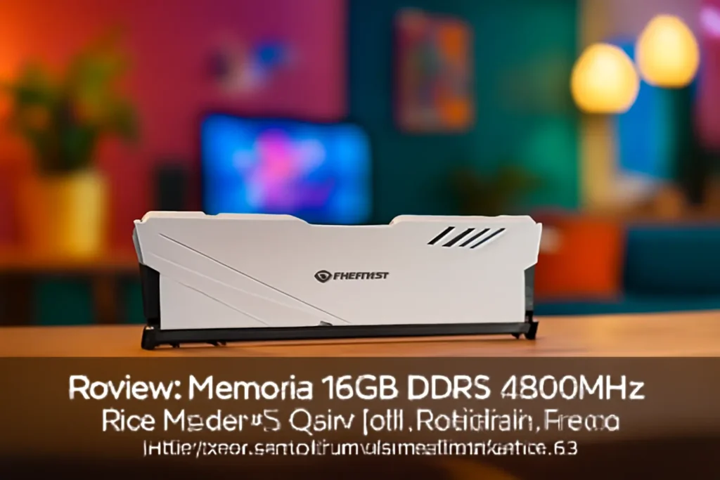 Memória 16GB DDR5 4800MHz Rise Mode Z - Cl40 com Dissipador Branca RM-D5-16G-4800ZW: Alta Performance para Seu PC