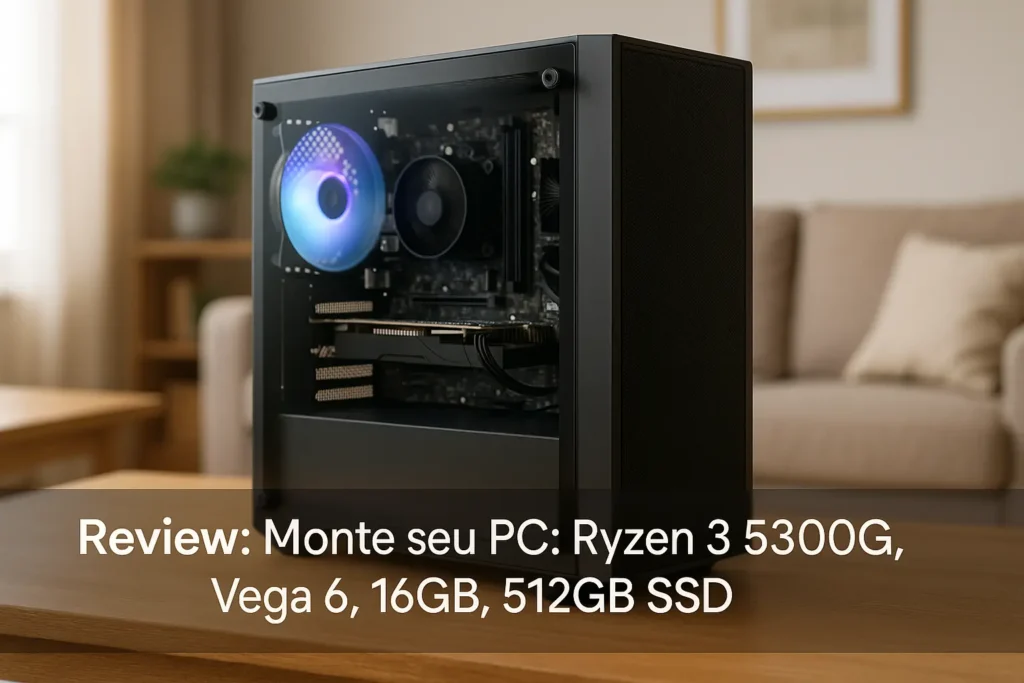 Monte seu PC: Ryzen 3 5300G, Vega 6, 16GB, 512GB SSD