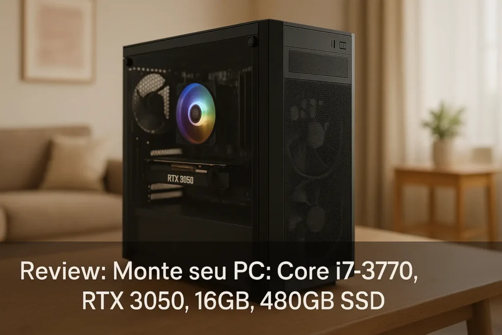 Monte seu PC: Core i7-3770, RTX 3050, 16GB, 480GB SSD
