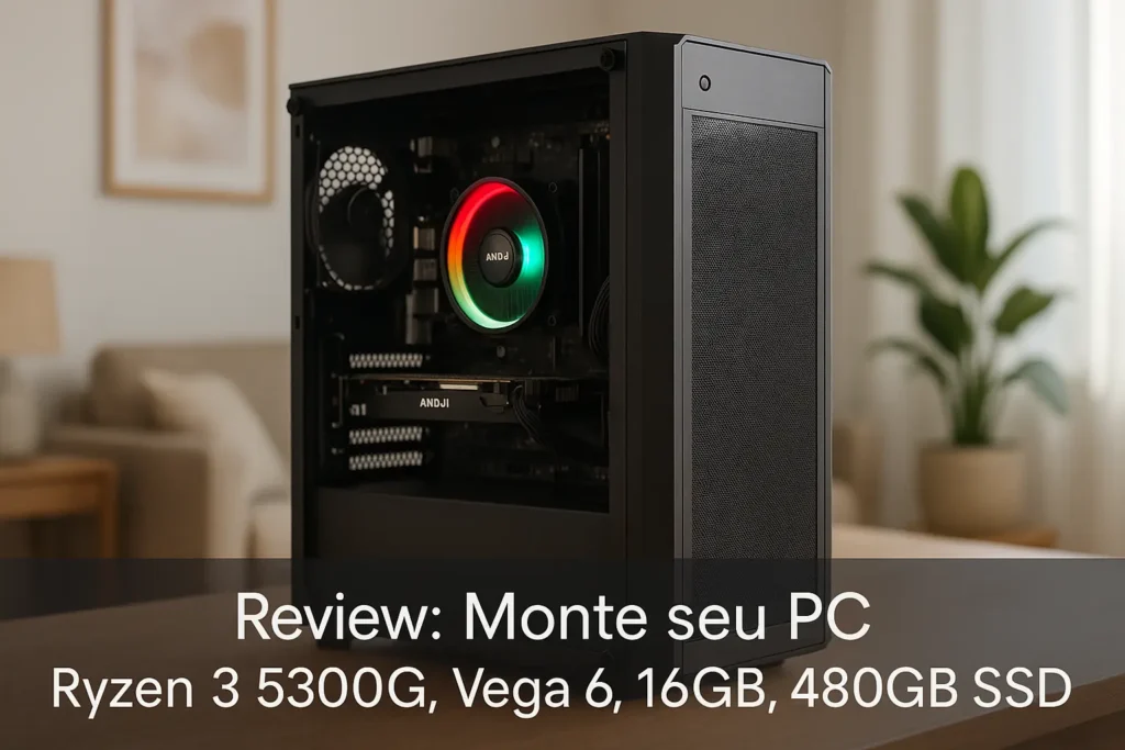 Monte seu PC: Ryzen 3 5300G, Vega 6, 16GB, 480GB SSD