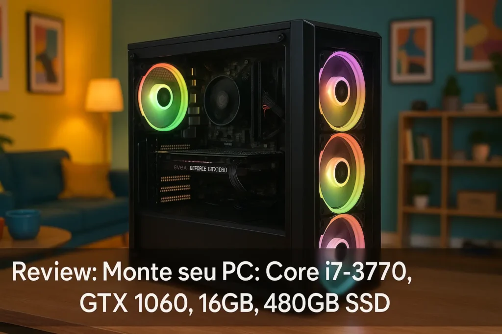 Monte seu PC: Core i7-3770, GTX 1060, 16GB, 480GB SSD