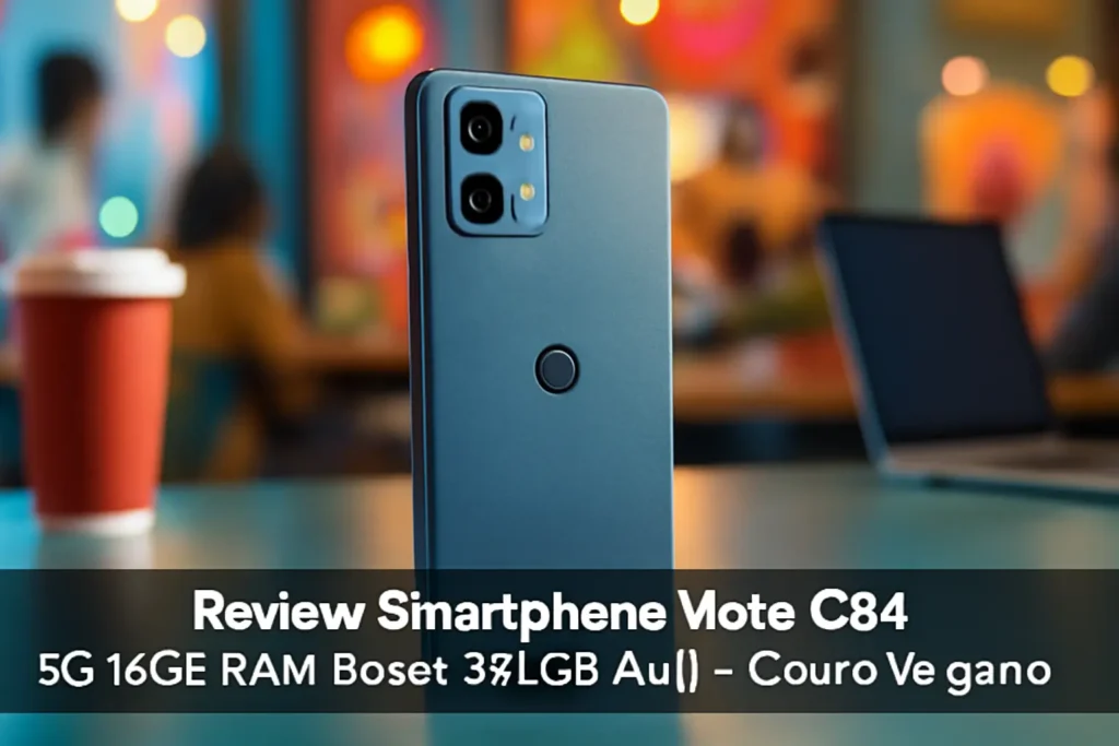 Smartphone Moto G84 5G 16GB RAM Boost 256GB Azul - Couro Vegano*: Desempenho e Design Premium